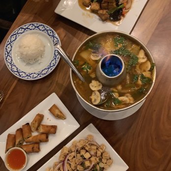 Soi 38 - Spring Rolls, Pad Khing, Tum Yum Goong, Larb, all with tofu minus Spring Rolls and Tom Yum Goong - Thai Near Me - Washington, DC, District of Columbia Soi 38 - Spring Rolls, Pad Khing, Tum Yum Goong, Larb, all with tofu minus Spring Rolls and Tom Yum Goong - Thai Near Me - Washington, DC, District of Columbia