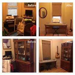Hide & Chic NYC - Foyer clean up. Needed to make space for a music corner.