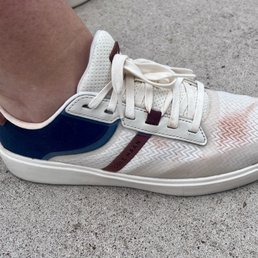 Tomato stained Cole Haan shoes