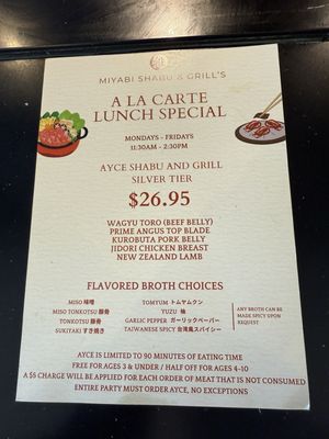 Menu photo 6 Miyabi Shabu And Grill Irvine, CA