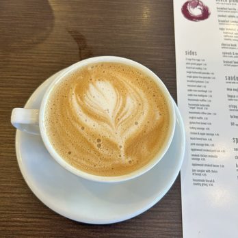 Beach Plum Kitchen - Vanilla latte with oat milk - New American Near Me - Carlsbad, California