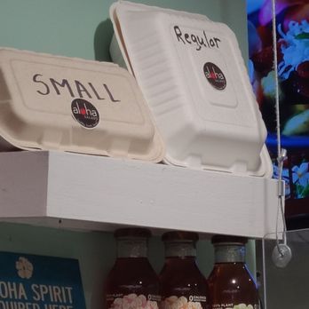 Aloha Salads - Their small and regular size salad boxes. - Sandwiches Near Me - Honolulu, Hawaii