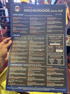 Menu photo 1 Zipps Sports Grill Tempe, AZ Menu photo 1 Zipps Sports Grill Tempe, AZ