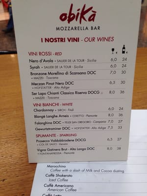 Menu photo 2 Obicà Milan, MI Menu photo 2 Obicà Milan, MI