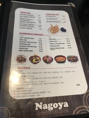 Menu photo 2 Nagoya Sushi Surrey, BC Menu photo 2 Nagoya Sushi Surrey, BC