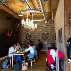 Espresso Library - Bike mounts on walls