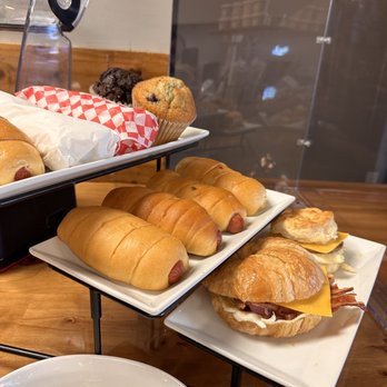 Planet Coffee & Tea - a display of sandwiches and pastries - Coffee & Tea Near Me - Flowood, Mississippi Planet Coffee & Tea - a display of sandwiches and pastries - Coffee & Tea Near Me - Flowood, Mississippi