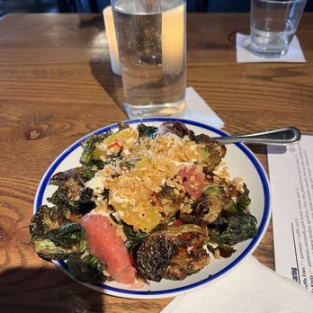 Noble Crust - Brussel Sprouts tasty appetizer with peppers, citrus plus more. - Southern Near Me - Tampa, Florida Noble Crust - Brussel Sprouts tasty appetizer with peppers, citrus plus more. - Southern Near Me - Tampa, Florida