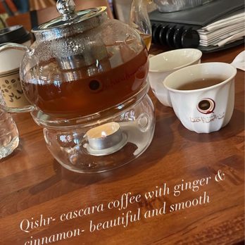 Qahwah House - Their decaf Yemeni coffee called Qishr- very smooth and light! - Coffee & Tea Near Me - Dearborn, Michigan Qahwah House - Their decaf Yemeni coffee called Qishr- very smooth and light! - Coffee & Tea Near Me - Dearborn, Michigan
