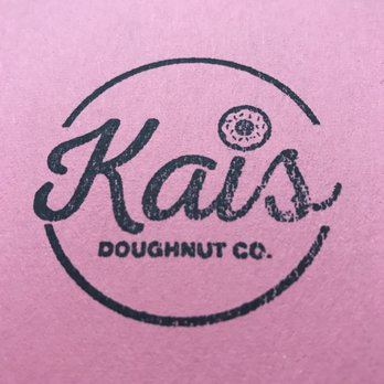Kais Donuts - Awesome pink box and they lay them bad boys down... not stacking nor cramming them into a little box... well done Kai's! - Donuts Near Me - Bryan, Texas