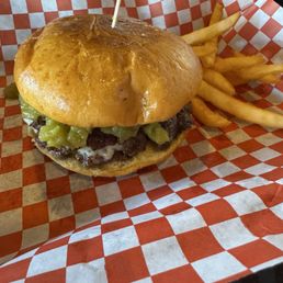 Green Chili Burger