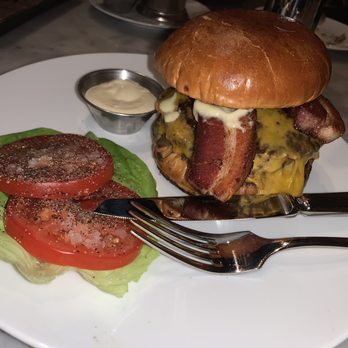 RH Rooftop Restaurant at RH West Palm - Rh Burger with bacon and avocado added - Wine Bars Near Me - West Palm Beach, Florida