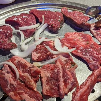 Mr BBQ - Filet Mignon at the top, Rib Finger Meat at the bottom - Korean Near Me - Fullerton, California Mr BBQ - Filet Mignon at the top, Rib Finger Meat at the bottom - Korean Near Me - Fullerton, California