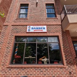 Brownstone Barber Shop - Outside of barbershop