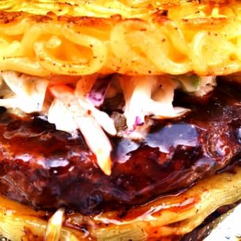 Natsu Matsuri - Ramen Burger Close-up - Festivals Near Me - Seattle, Washington Natsu Matsuri - Ramen Burger Close-up - Festivals Near Me - Seattle, Washington