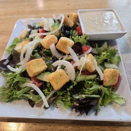 Side salad + onion Side salad + onion