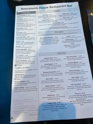 Menu photo 5 Housatonic House Seymour, CT