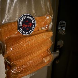 Deliver order of 6 smoked Brisket tamales