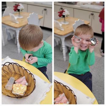 Montessori Enrichment Center - The Open and Close activity focuses on fine motor development, problem-solving, and cause and effect.
~For the Love of Learning - Child Care & Day Care Near Me - Howell, New Jersey Montessori Enrichment Center - The Open and Close activity focuses on fine motor development, problem-solving, and cause and effect.
~For the Love of Learning - Child Care & Day Care Near Me - Howell, New Jersey