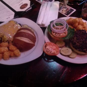The Stein & Vine - Black Forest Brat Burger and the Juicy Lacey stuffed with bleu cheese!!! Yummy looking.... ;) - Bars Near Me - Brandon, Florida The Stein & Vine - Black Forest Brat Burger and the Juicy Lacey stuffed with bleu cheese!!! Yummy looking.... ;) - Bars Near Me - Brandon, Florida