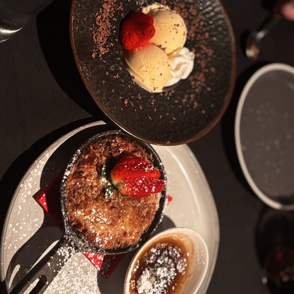 CuiZine Restaurant - Bread pudding with vanilla ice cream - because why not? - Seafood Near Me - Satellite Beach, Florida