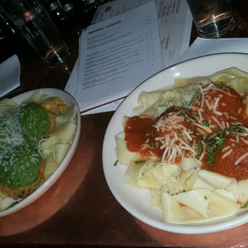 The Meatball & Wine Bar - Vege balls and pork balls over homemade papardella pasta - Italian Near Me - Melbourne, VIC