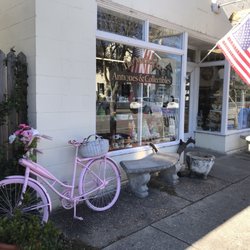 Marketplace Antiques - Cute storefront with this sweet pink bicycle