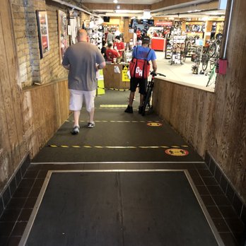 Village Cycle Center - Convenient ramp for rolling your bike inside - Bikes Near Me - Chicago, Illinois