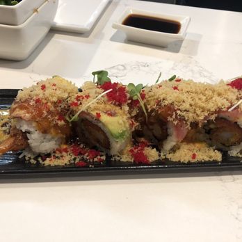 M Sushi Bistro - Inferno roll!! Super good w/ yummy crunchy toppings - Sushi Bars Near Me - Lodi, California M Sushi Bistro - Inferno roll!! Super good w/ yummy crunchy toppings - Sushi Bars Near Me - Lodi, California