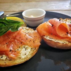 Brewed - Salmon, cream cheese, brioche, hollandaise and lemon, taken some months back.