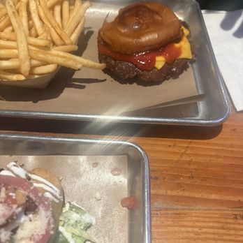 Mayer’s Garden - Cheeseburger and fries - New American Near Me - Dallas, Texas Mayer’s Garden - Cheeseburger and fries - New American Near Me - Dallas, Texas