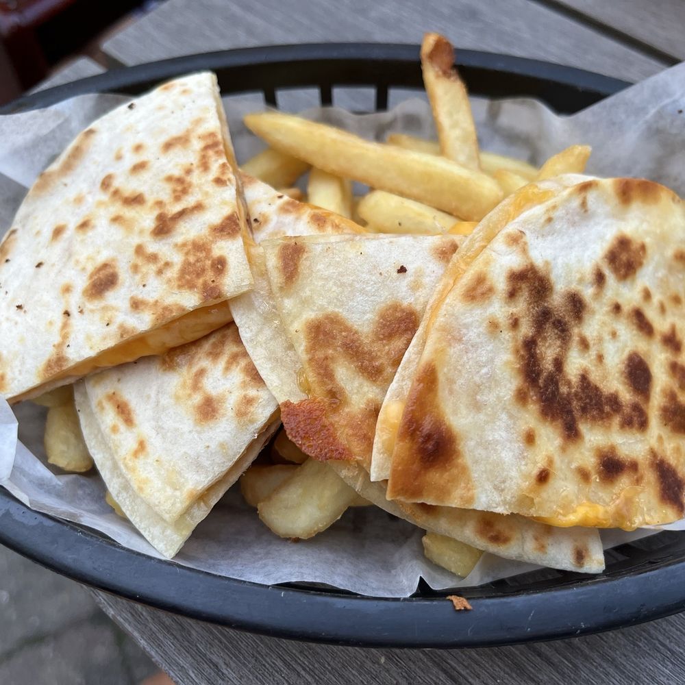 Five Points Cafe - Kids Cheese Quesadilla and Fries - Burgers Near Me - Sayville, New York Five Points Cafe - Kids Cheese Quesadilla and Fries - Burgers Near Me - Sayville, New York
