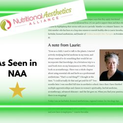 Viriditas Beautiful Skin Therapies - Screenshot of interview on Nutrititional Esthetics Alliance NAA