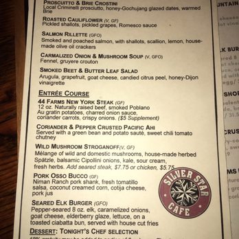 Silver Star Cafe - Prix fixe menu - New American Near Me - Park City, Utah Silver Star Cafe - Prix fixe menu - New American Near Me - Park City, Utah