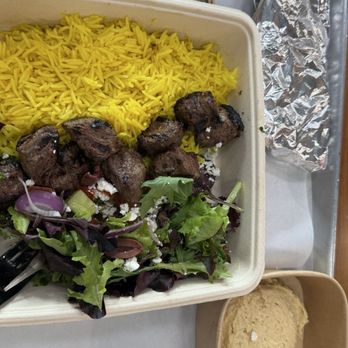 The Kebab Shop - Plate rice greens Steak - Mediterranean Near Me - Cypress, California The Kebab Shop - Plate rice greens Steak - Mediterranean Near Me - Cypress, California