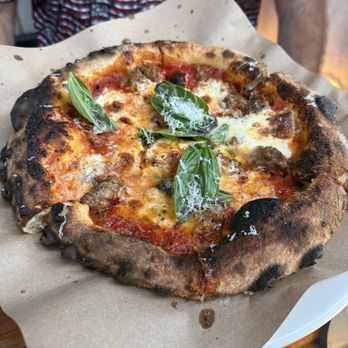 Luminosa - Marguerite Pizza w/itLian sausage - Italian Near Me - Asheville, North Carolina