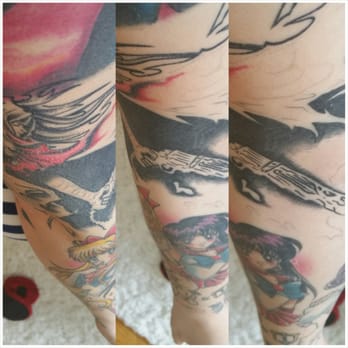 Marlowe Ink - Not complete yet but linework is dope! - Tattoo Near Me - Fairfax, Virginia Marlowe Ink - Not complete yet but linework is dope! - Tattoo Near Me - Fairfax, Virginia