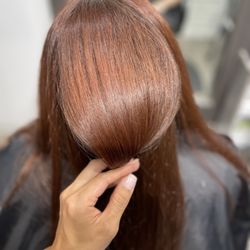 Yoshi Hairstylist - One single color all over and glaze service for added shine + enhancing  existing color.