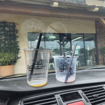 Boba Break Tea House - Large mangonada and regular blushing taro. - Bubble Tea Near Me - Norco, California
