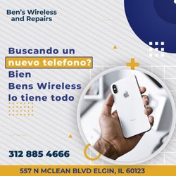 Ben's Wireless And Repairs - TODO TIPO DE REPARACIONES DE CELULARES DISPONIBLES AQUÍ ‼
MEJORES PRECIOS GARANTIZADOS!!
REPARACIONES EN EL MISMO DÍA