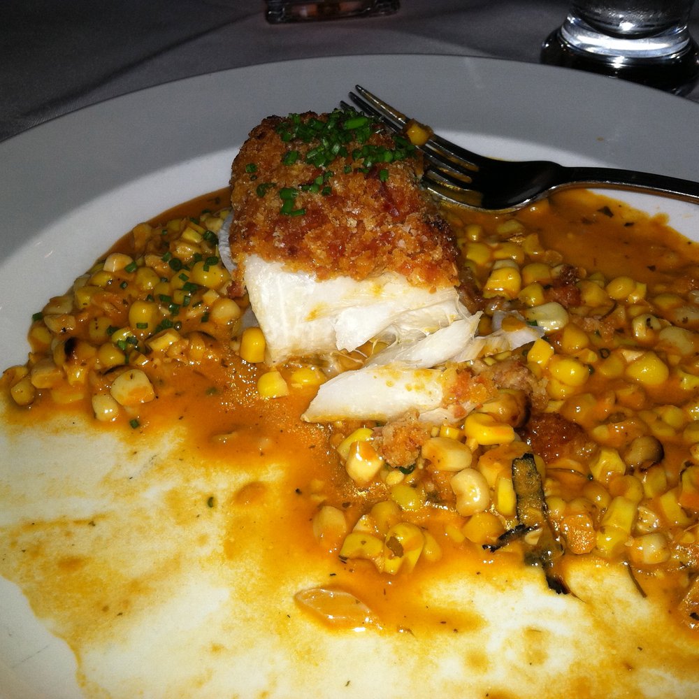 DeWolf Tavern - Chorizo Crusted Grouper! - New American Near Me - Bristol, Rhode Island