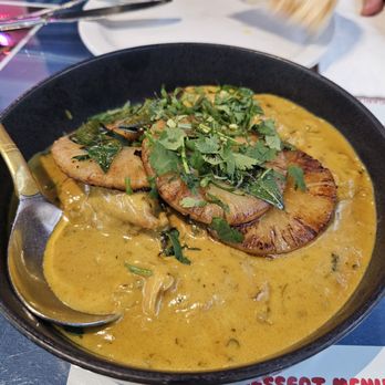 Bombay Coast - Pineapple coconut curry with chicken added. - Indian Near Me - San Diego, California Bombay Coast - Pineapple coconut curry with chicken added. - Indian Near Me - San Diego, California