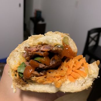 Saiguette - Pork Banh Mi with hot sauce, a midnight meal - Vietnamese Near Me - Manhattan, New York Saiguette - Pork Banh Mi with hot sauce, a midnight meal - Vietnamese Near Me - Manhattan, New York