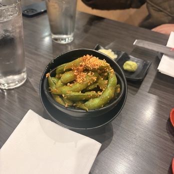 Kenji Sushi - Spicy garlic edamame - Sushi Bars Near Me - San Jose, California Kenji Sushi - Spicy garlic edamame - Sushi Bars Near Me - San Jose, California