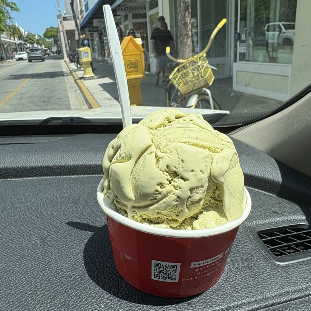 River Street Sweets - Pistachio! Two scoops! - Candy Stores Near Me - Key West, Florida River Street Sweets - Pistachio! Two scoops! - Candy Stores Near Me - Key West, Florida
