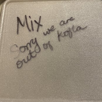 Shawarma Paradise - This is what they wrote but still charged us for the missing item. - Mediterranean Near Me - Tempe, Arizona Shawarma Paradise - This is what they wrote but still charged us for the missing item. - Mediterranean Near Me - Tempe, Arizona