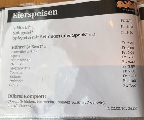 Menu photo 2 Suters Meile Luzern, LU Menu photo 2 Suters Meile Luzern, LU