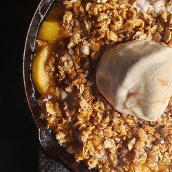 One more bite - Salted caramel apple crisp