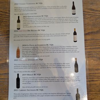 Chaberton Estate Winery - The wines that you can sample you get three for $10 - Wineries Near Me - Langley, British Columbia Chaberton Estate Winery - The wines that you can sample you get three for $10 - Wineries Near Me - Langley, British Columbia
