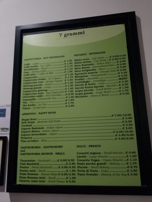 Menu photo 3 7 grammi Rome, RM